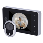 YALE-DOORVIEWER4500-SILVER - Mirilla digital con timbre - Cámara 0.3 Mpx | Ángulo de visión 105º - Pantalla LCD TFT 4" | Captura de imágenes - Puertas con espesor entre 38 y 110 mm - Alimentación con baterías AAA - Color plata - imagen 1
