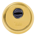 YALE-ESCUTCHEON-M5-G - Escudo de seguridad M5 - Anti-rotura, extracción, taladro y mordaza - Núcleo de dos placas de acero - Sujeción con 2 tornillos - Color dorado - imagen 1