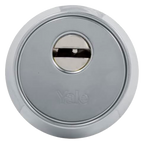 YALE-ESCUTCHEON-NEXUS-S - Escudo de alta seguridad Nexus - Anti-rotura, extracción, taladro y mordaza - Núcleo de acero macizo - Incrustaciones de bolas de acero - Sujeción con 4 tornillos - Color plateado - imagen 1