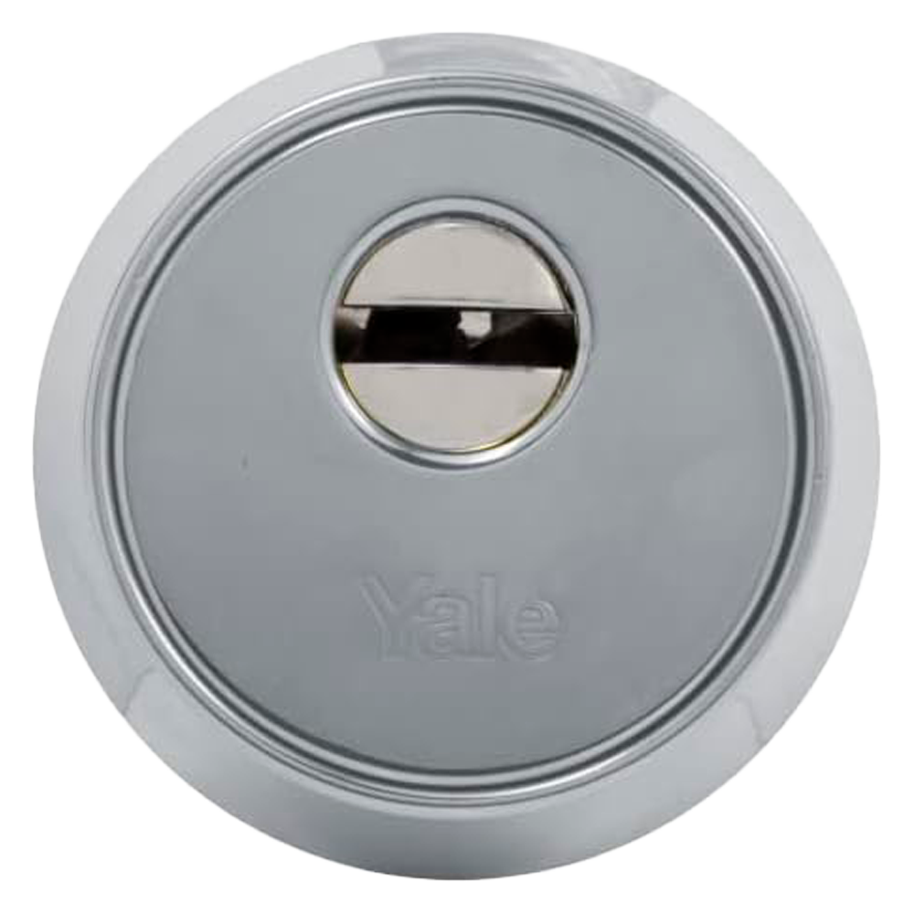 YALE-ESCUTCHEON-NEXUS-S - Escudo de alta seguridad Nexus - Anti-rotura, extracción, taladro y mordaza - Núcleo de acero macizo - Incrustaciones de bolas de acero - Sujeción con 4 tornillos - Color plateado - imagen 1