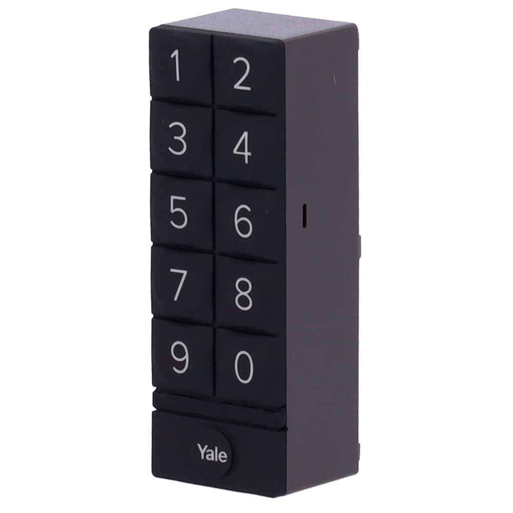 YALE-SMARTKEYPAD - Accesorio de teclado - Comunicación Bluetooth - Apertura y cierre con PIN - Códigos de un solo uso o temporales - Alimentación con dos pilas AA - Compatible con YALE-LINUS-L2 - imagen 1