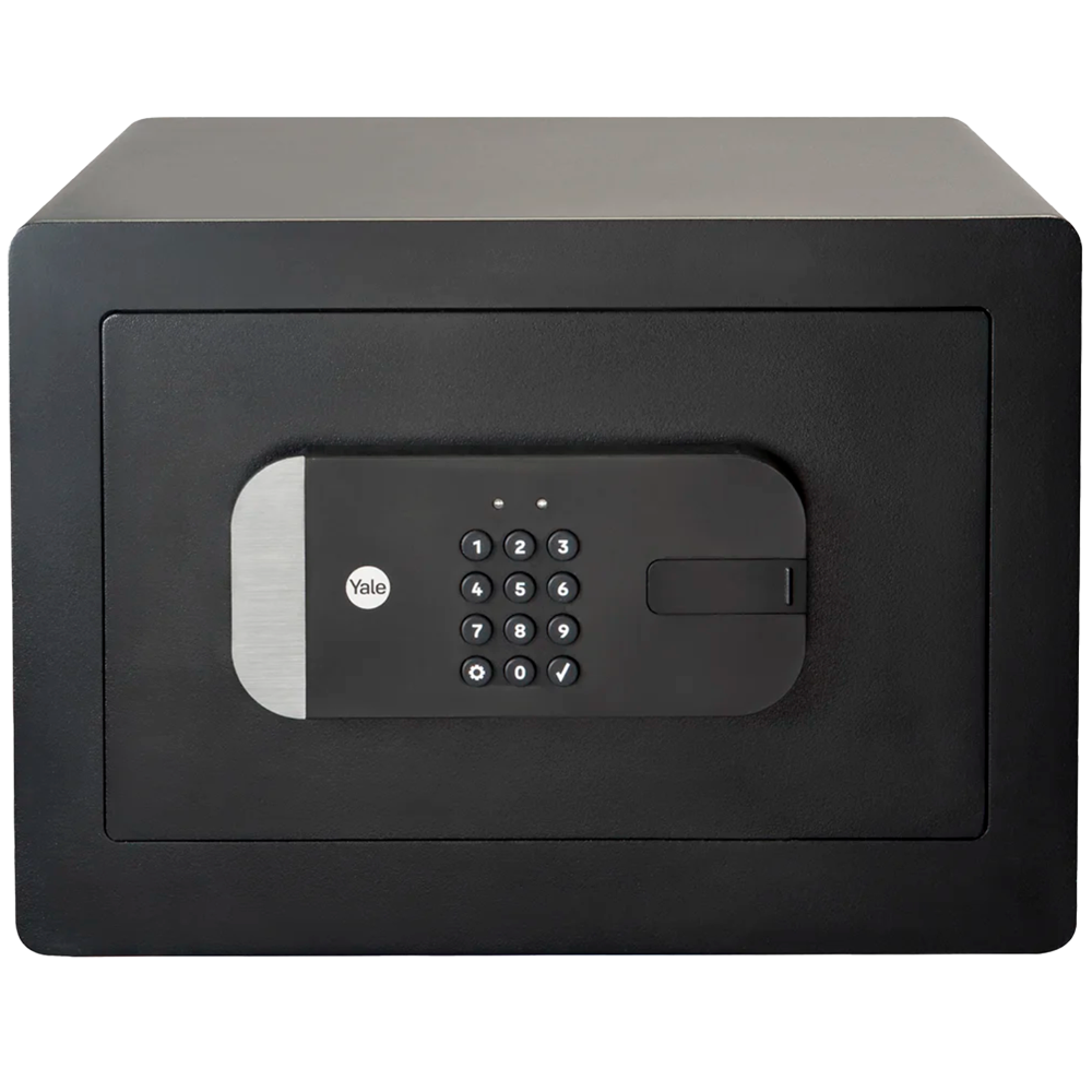 YALE-SMARTSAFEBOX - Caja fuerte inteligente BLE - Apertura con PIN, llave física y APP - Sensor de estado de puerta - Alimentación baterías 4 x AA - Usuarios invitados y reportes de acceso - APP Yale Home - imagen 1