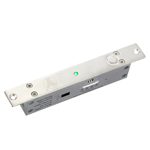 MARCA BLANCA YB-500A-LED - Cerradura de seguridad electromecánica - Modo apertura Fail Safe (NC) - Fuerza de retención 1000 kg | Sensor de puerta - Autocierre programable - Tiempo de apertura seleccionable - Acero inoxidable SUS304
