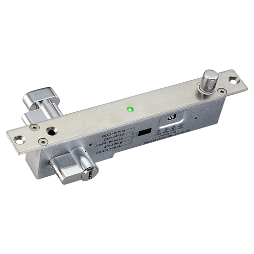 MARCA BLANCA YB-500C-LED - Cerradura de seguridad electromecánica - Modo apertura Fail Secure (NO) - Fuerza de retención 1000 Kg - Sensor de estado puerta - Autocierre programable - Cilindro Euro incluido con llaves