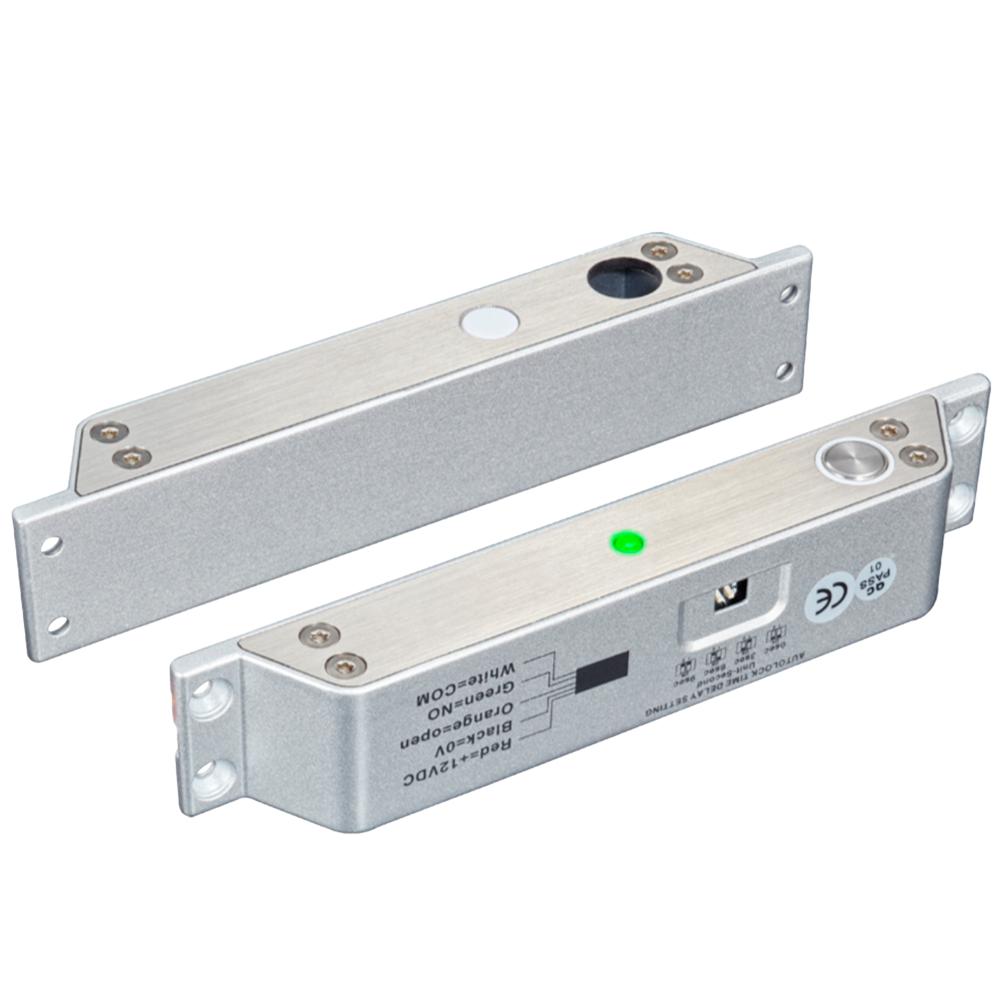 MARCA BLANCA YB-500IN-LED - Cerradura de seguridad electromecánica - Modo apertura Fail Safe (NC) - Fuerza de retención 1000 kg | Sensor de puerta - Autocierre programable - Tiempo de apertura seleccionable - Acero inoxidable SUS304 - imagen 1