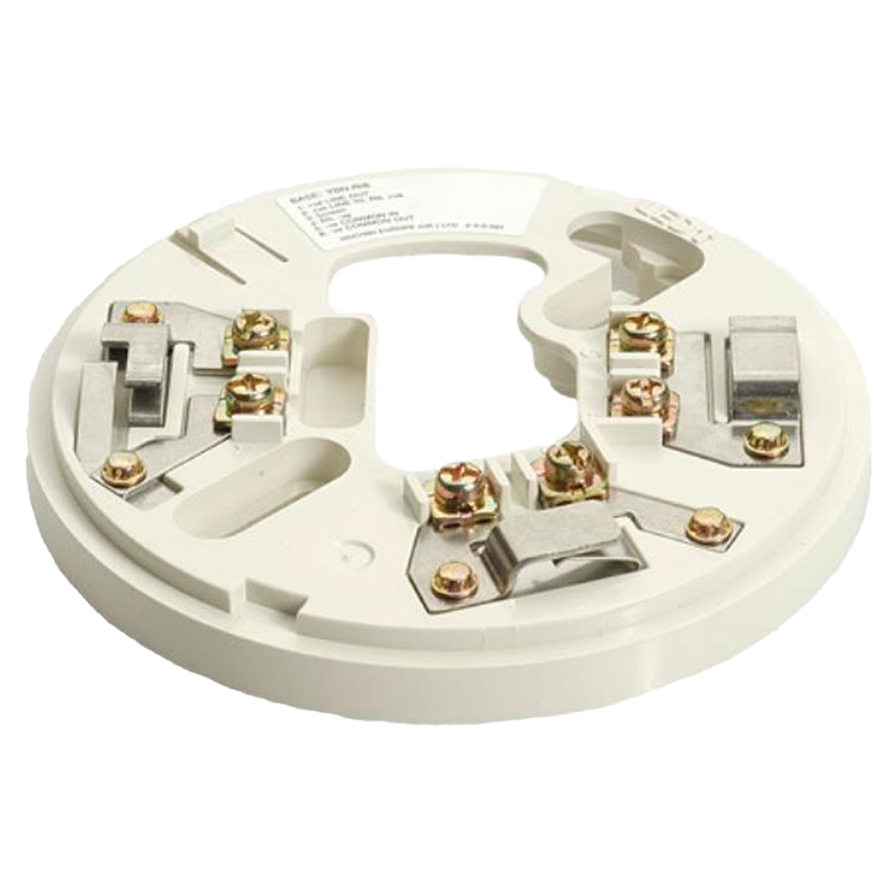HOCHIKI YBN-R/6(WHT) - Base de montaje convencional - blanco - Contactos de acero inoxidable - Acepta cables de 2,5 mm2 - Contactos de cableado resistentes - Conexión rápida