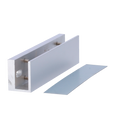 MARCA BLANCA YF-180U - Perfil en U para ventosas - Compatible con YF-180XX - Apertura tanto exterior como interior - Para puertas de cristal sin marco - Grosor del cristal entre 8-15 mm - Fabricado en duraluminio - imagen 1