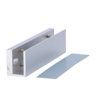 MARCA BLANCA YF-180U - Perfil en U para ventosas - Compatible con YF-180XX - Apertura tanto exterior como interior - Para puertas de cristal sin marco - Grosor del cristal entre 8-15 mm - Fabricado en duraluminio - imagen 1