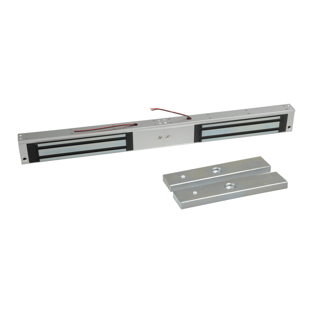 MARCA BLANCA YF-280BST-LED - Ventosa electromagnética - Para puerta doble - Fuerza de retención 280 kg por ventosa - Modo de apertura Fail Safe (NC) - Montaje en superficie - LED, sensor de estado y retardo ajustable - imagen 1