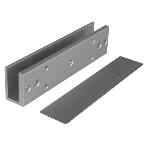 MARCA BLANCA YF-280U - Perfil en U para ventosas - Compatible con YF-280A/B/W - Apertura tanto exterior como interior - Para puertas de cristal sin marco - Grosor del cristal entre 8-15mm - Fabricado en duraluminio