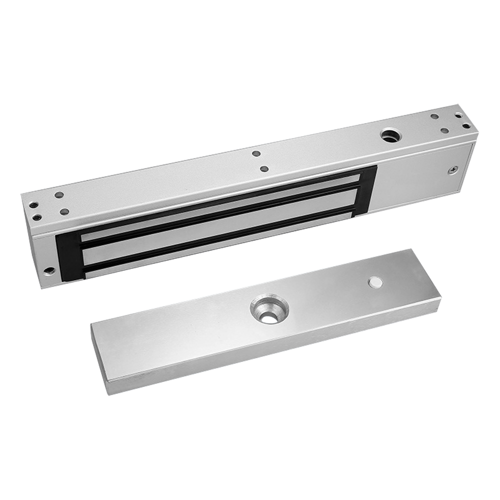 MARCA BLANCA YF-500AST-LED - Ventosa electromagnética - Para puerta sencilla - Fuerza de retención 500 kg - Modo de apertura Fail Safe (NC) - Montaje en superficie - LED, sensor de estado y retardo ajustable