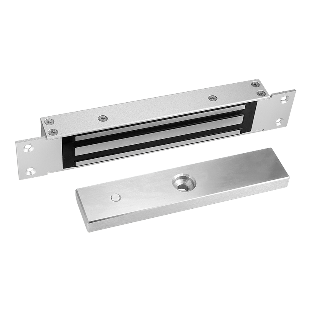 MARCA BLANCA YF-500CS - Ventosa electromagnética - Para puerta sencilla - Fuerza de retención 500 kg - Modo de apertura Fail Safe (NC) - Montaje encastrado - Sensor de estado