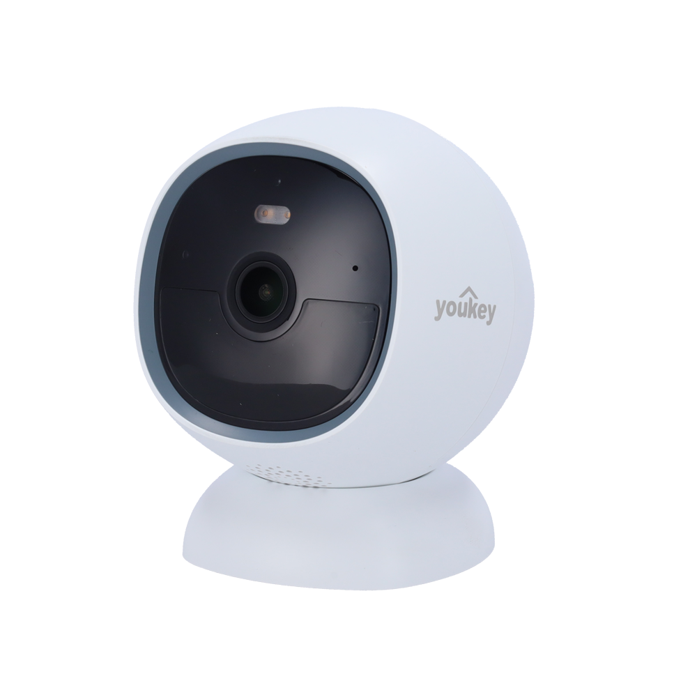 YOUKEY YOK-S320 - Youkey Cámara Inalámbrica - 4 MP | 2.2 mm | IR 10 m - Detección de movimiento | PIR 7 m - Detección Cuerpo Humano | Detección Mascotas - Disuasión activa | Luz blanca y Altavoz - Wi-Fi | Mic | Altavoz | microSD - imagen 1