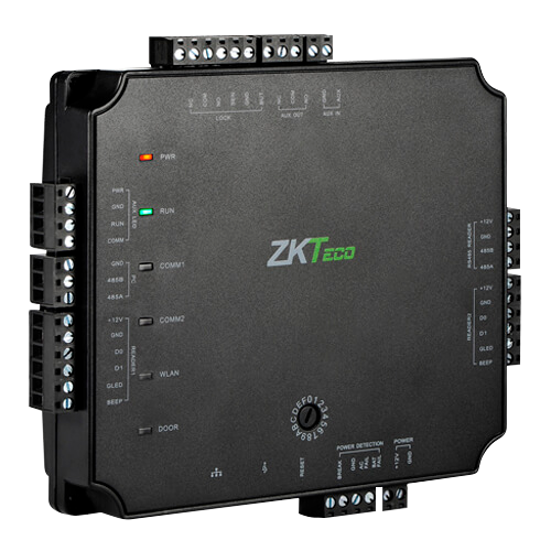 ZKTECO ZK-ATLAS-100 - Controladora de acceso PoE - Tarjeta, QR o PIN - TCP/IP | Conexión con controladora esclava - 2 lectores por Wiegand | 2 lectores por OSDP - Salida de relé para 1 puerta - Software ATLAS Embebido | APP móvil - imagen 1
