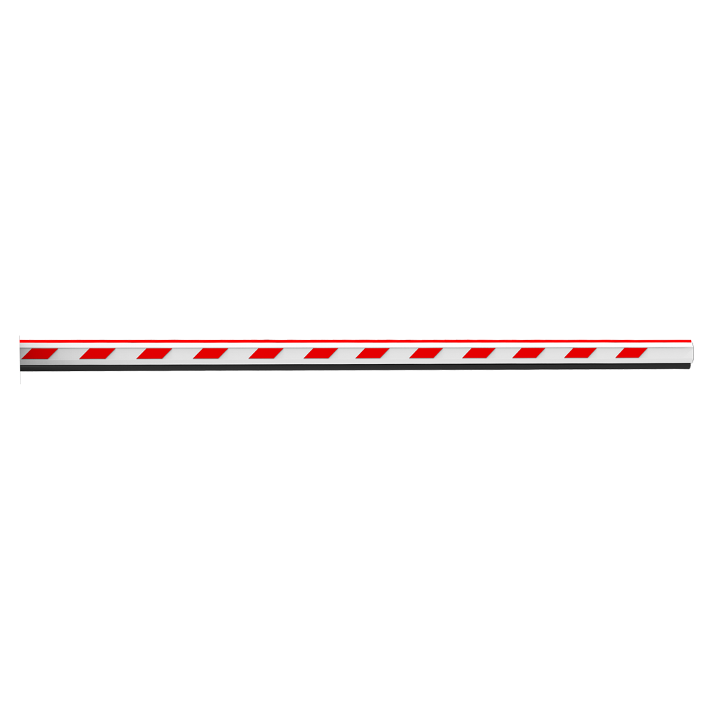ZKTECO ZK-BG1000-BOOM130-L - Brazo de barrera para parking - Compatible con ZK-BG1000x - Brazo recto de 3 m - Fabricado en aluminio - LEDs de estado | Tira de goma - Fácil instalación