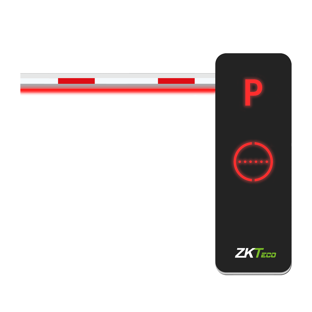 ZKTECO ZK-BGM1000R-3BOOM - Barrera de parking - Brazo recto (3 m) - Apertura a derechas | 3.000.000 ciclos - Indicadores LED | Modo de emergencia - Posibilidad de batería de respaldo - Apta para exterior