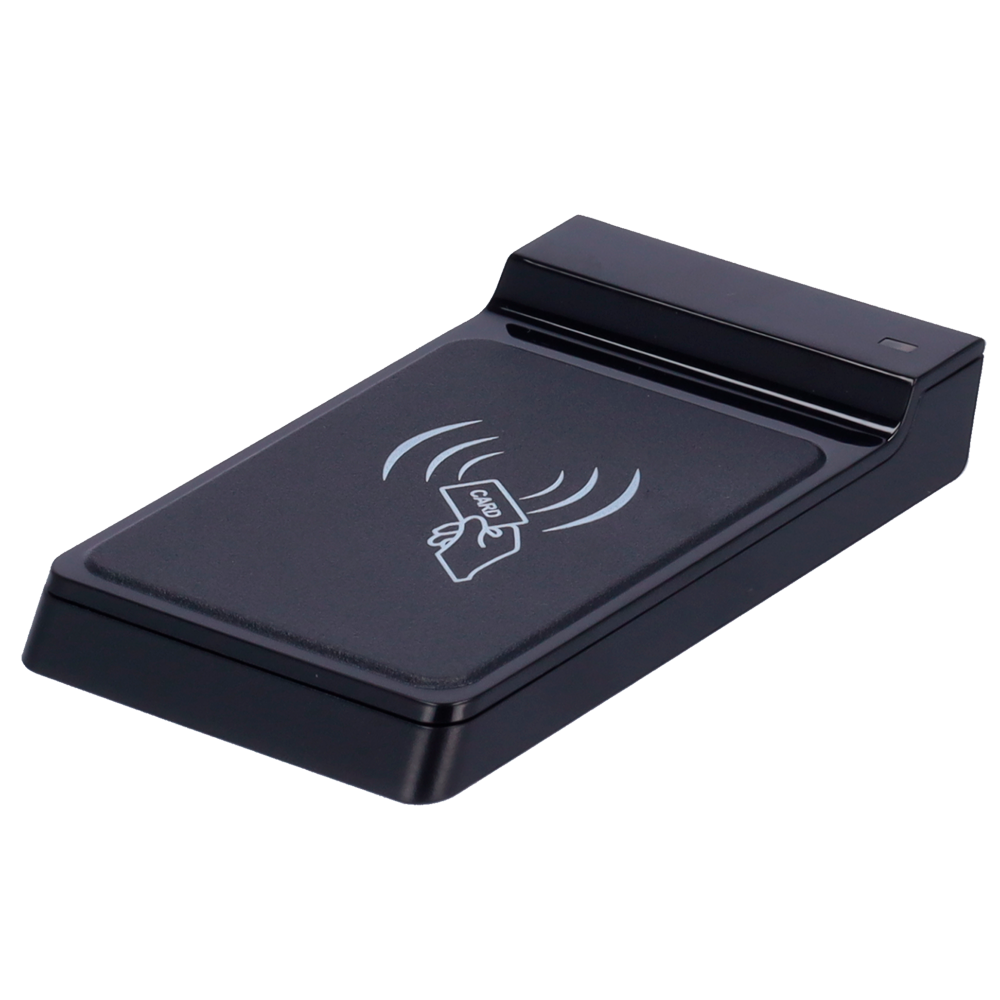 ZKTECO ZK-CR20MD - Lector de tarjetas USB - Tarjetas MF y MF DESFire - Indicador LED - Plug &amp; Play - Lectura fiable y segura - Compatible con softwares ZKTeco - imagen 1
