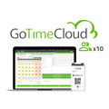 ZKTECO ZK-GOTIMECLOUD-10 - Licencia nube control de presencia - 10 usuarios / 10 APPs incluidas - Fichajes remotos con localización GPS - Reportes con incidencias, bolsas y fórmulas - Pago anual | Precio usuario/año - 10% promocional en bono Visiotech