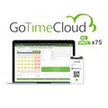 ZKTECO ZK-GOTIMECLOUD-75 - Licencia nube control de presencia - 75 usuarios / 75 APPs incluidas - Fichajes remotos con localización GPS - Reportes con incidencias, bolsas y fórmulas - Pago anual | Precio usuario/año - 10% promocional en bono Visiotech