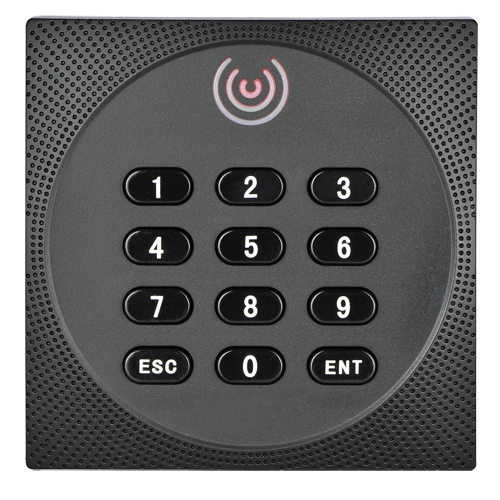 ZKTECO ZK-KR612E - Lector de acceso - Acceso por tarjeta EM y PIN - Indicador LED y acústico - Wiegand 26/34 - Compatible con controladoras ZKTeco - Apto para exterior IP64