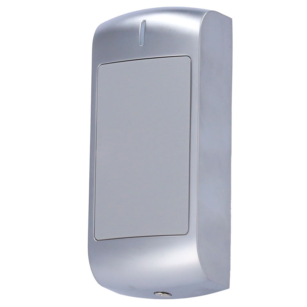 ZKTECO ZK-MR1010 - Lector de acceso metálico - Acceso por tarjeta EM y MF - Indicador LED y acústico - Wiegand 26/34 - Compatible con controladoras ZKTeco - Apto para exterior IP66 | Antivandálico IK10 - imagen 1