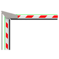 ZKTECO ZK-PROBG-BOOM230-L - Brazo de barrera para parking - Compatible con ZK-PROBG3130x-LED - Brazo articulado en 90º de 3 m - Fabricado en aluminio - LEDs de estado | Tira de goma - Fácil instalación