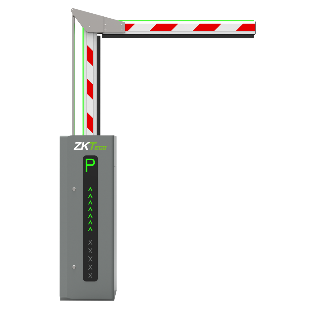ZKTECO ZK-PROBG3130L-BOOM - Barrera de parking - Brazo articulado en 90º (3 m) - Apertura a izquierdas | 5.000.000 ciclos - Indicadores LED | Modo de emergencia - Posibilidad de batería de respaldo - Apta para exterior