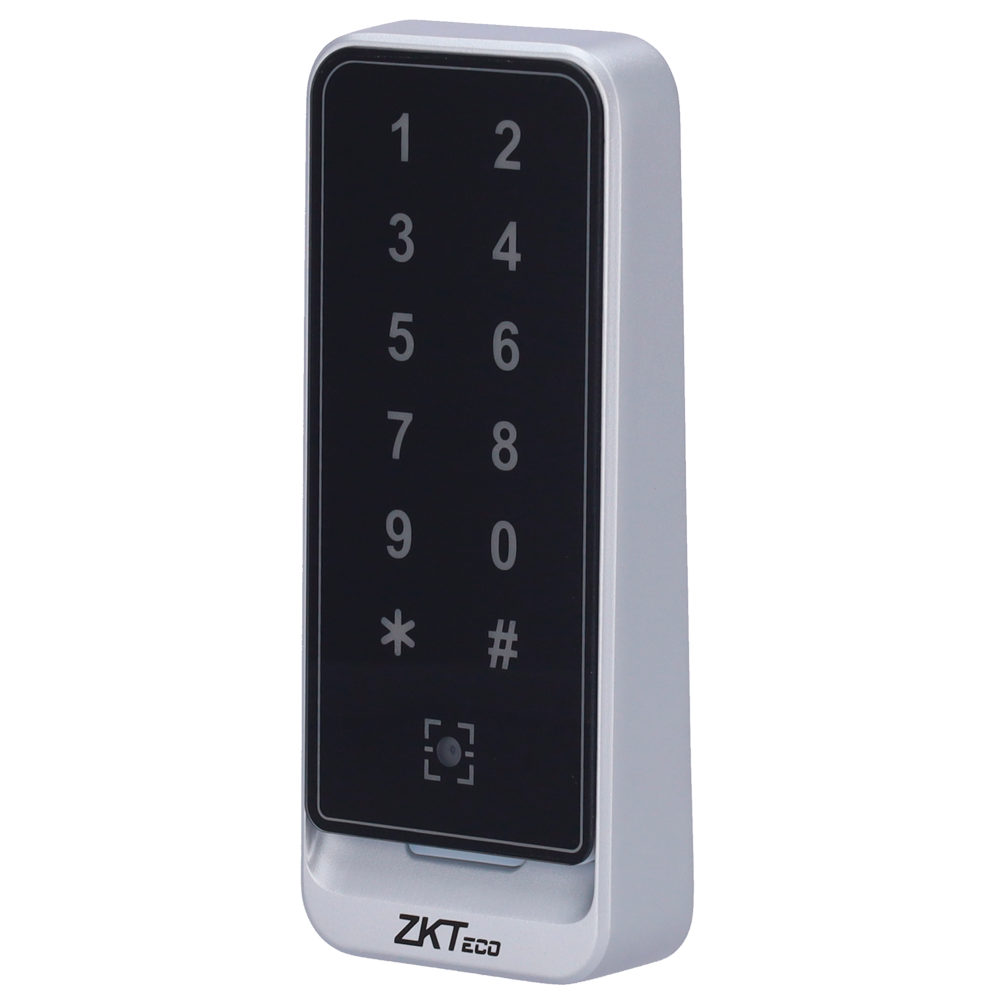 ZKTECO ZK-QR600-VK-EM - Lector de acceso - Acceso por código QR, tarjeta EM y PIN - Indicador LED y acústico - Wiegand 26/34 | RS485 - Compatible con controladoras ZKTeco - Apto para exterior IP65 - imagen 1