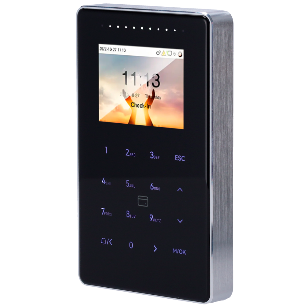 ZKTECO ZK-SC800-12-W-B - Control de acceso y presencia IP65 IK04 - Tarjeta EM/MF y PIN - 50.000 tarjetas | 200.000 registros - 2.4" TFT | TCP/IP, WiFi, RS485 y Wiegand - Soft. Presencia: ZKBioTime 8 y GoTime Cloud - Soft. Accesos: ZKBioCV - imagen 1