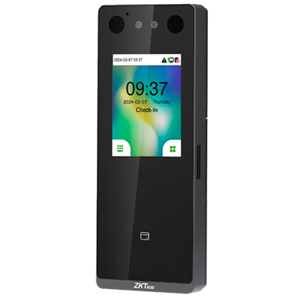 ZKTECO ZK-TA-M5F-PRO-1 - Control de presencia y acceso simple IP65 - Facial, tarjeta EM y PIN - 3.000 caras | 150.000 registros - 2.8" TFT táctil | TCP/IP, USB y relé - Soft. Presencia: GoTime Cloud