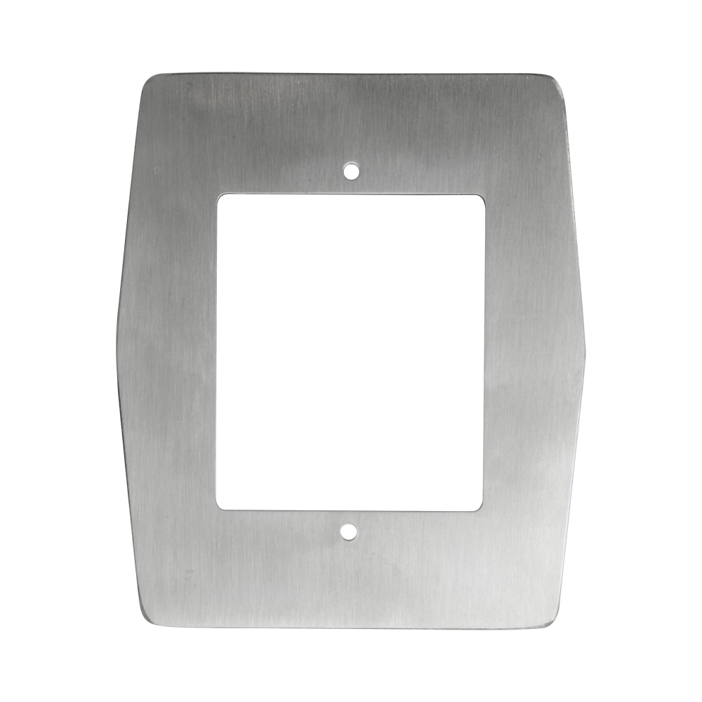 ZKTECO ZK-TSA10-1 - Placa de acero personalizada para tornos - Embellecedor para lectores biométricos - Apta para lectores ZK-FR1500 - Fabricada en acero inoxidable - Diseño ligero y elegante - Fácil instalación - imagen 1