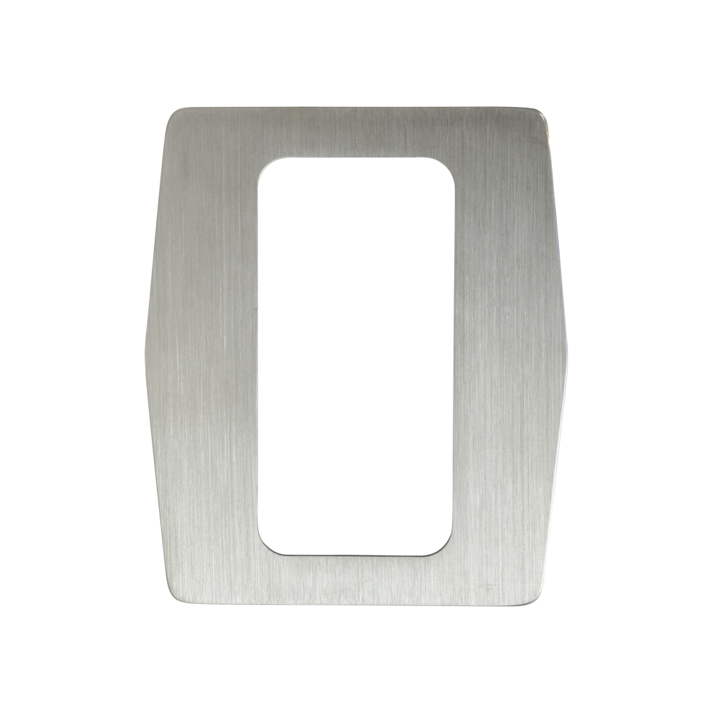 ZKTECO ZK-TSA10 - Placa de acero personalizada para tornos - Embellecedor para lectores biométricos - Apta para lectores ZK-FR1200 - Fabricada en acero inoxidable - Diseño ligero y elegante - Fácil instalación - imagen 1