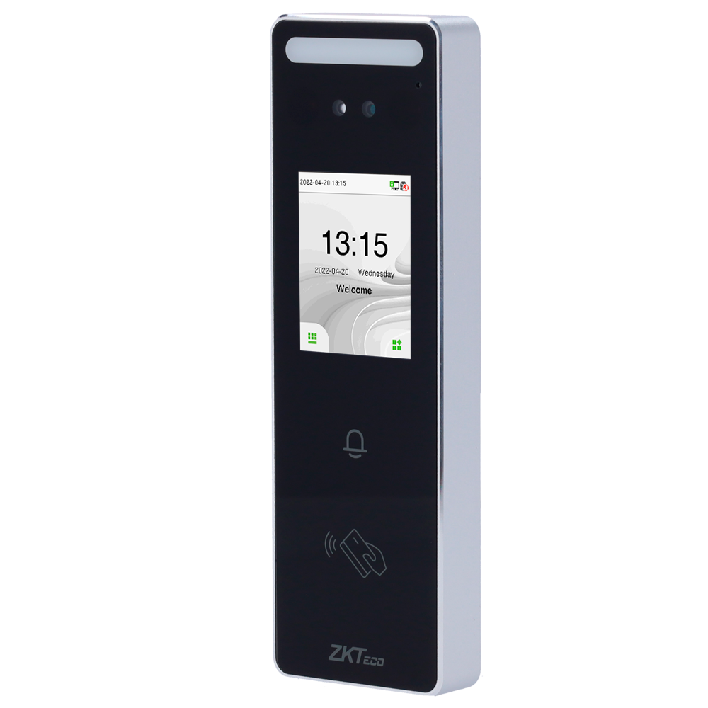 ZKTECO ZK-VL-SPEEDFACE-V3L-RF-2-W - Control de acceso y presencia IP65 - Facial, tarjeta MF y PIN - 3.000 tarjetas | 200.000 registros - 2.4" TFT táctil | TCP/IP, WiFi, RS485 y Wiegand - Soft. Presencia: ZKBioTime 8 y GoTime Cloud - Soft. Accesos: ZK - imagen 1