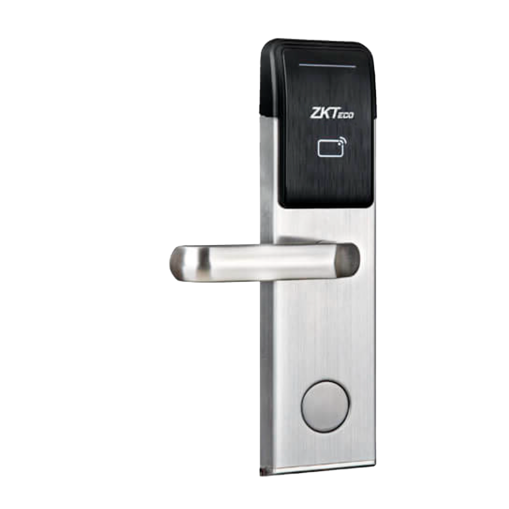 ZKTECO ZK-ZL700L - Cerradura de hotel online - Apertura por tarjeta MF - Backset 70 mm | Apertura izquierda - Autónoma 4 x pilas AA - Bombín de emergencia - Gestión con software ZKBio CVSecurity - imagen 1