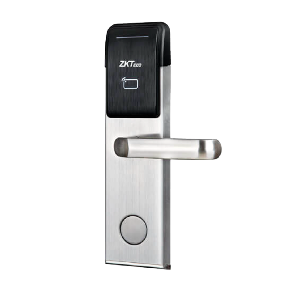 ZKTECO ZK-ZL700R - Cerradura de hotel online - Apertura por tarjeta MF - Backset 70 mm | Apertura derecha - Autónoma 4 x pilas AA - Bombín de emergencia - Gestión con software ZKBio CVSecurity - imagen 1