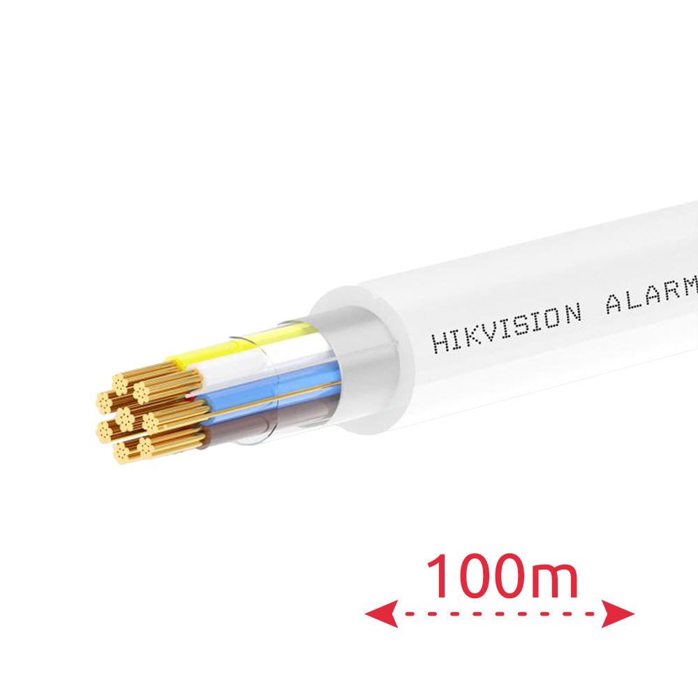 HIKVISION DS-1AC2B6APL1 White 100m - 6 conductores de señal + 2 de alimentación - Conductor Cobre desnudo (99,95%) - Pantalla Aluminio poliéster+drenaje cobre - Rollo de 100 metros - Certificado CPR Eca - Bajas pérdidas - imagen 2