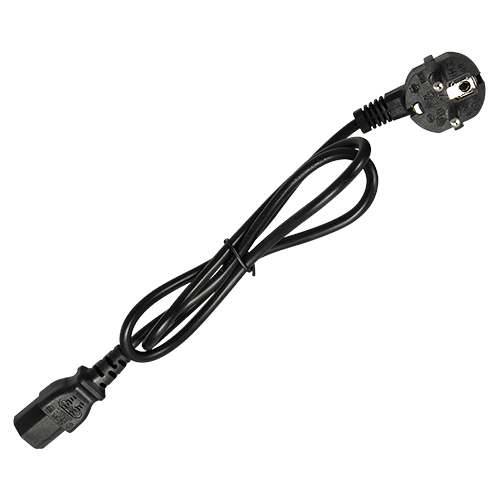 MARCA BLANCA AC-EU-C14F - Cable a enchufe - Conector QT3 - Compatible con enchufes Tipo F - 250VAC / 16A MAX - 140cm de largo - imagen 2