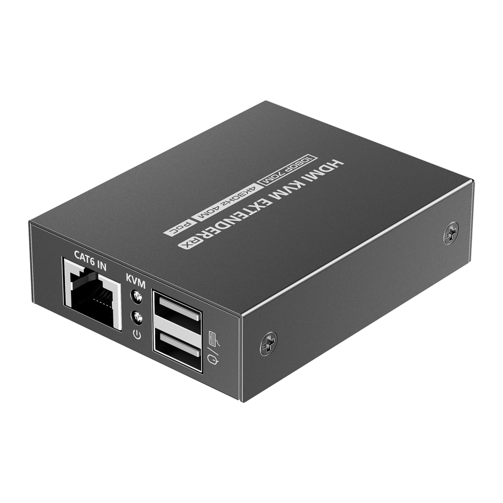 LENKENG HDMI-EXT-4K30-KVM40 - Extensor KVM de señal HDMI - Alcance 40 m - Resolución 4K - Permite conexiones 1:1 - POC - Alimentación por cable - imagen 2