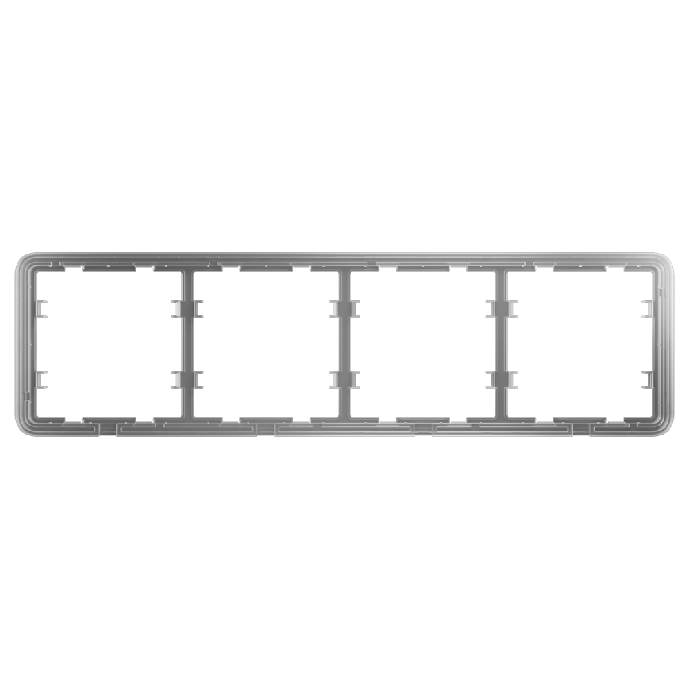 AJAX AJ-FRAME-4 - Marco para cuatro dispositivos - Compatible con 2 x AJ-SIDEBUTTON - Compatible con 2 x AJ-CENTERBUTTON - Ajax - LightSwitch Frame (4 seats) - imagen 2