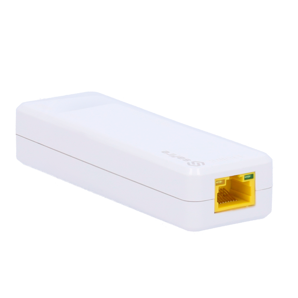 SAFIRE SF-POE-EXT0302-60W - Extensor PoE Safire. - Soporta estándares modernos IEEE 802.3af/at/bt. - Dispone de 3 puertos RJ45 (1 Uplink / 2 PoE). - Suministro de potencia masiva de hasta 60 W. - Transferencia de datos a velocidad de 10/100M. - Función in - imagen 2