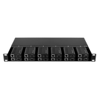 MARCA BLANCA RACK-1U12MC-AC220D - Chasis metálico - Para enrackar hasta: - 12 Conversores Medios - Doble fuente de alimentación - 1U - 19" - imagen 2