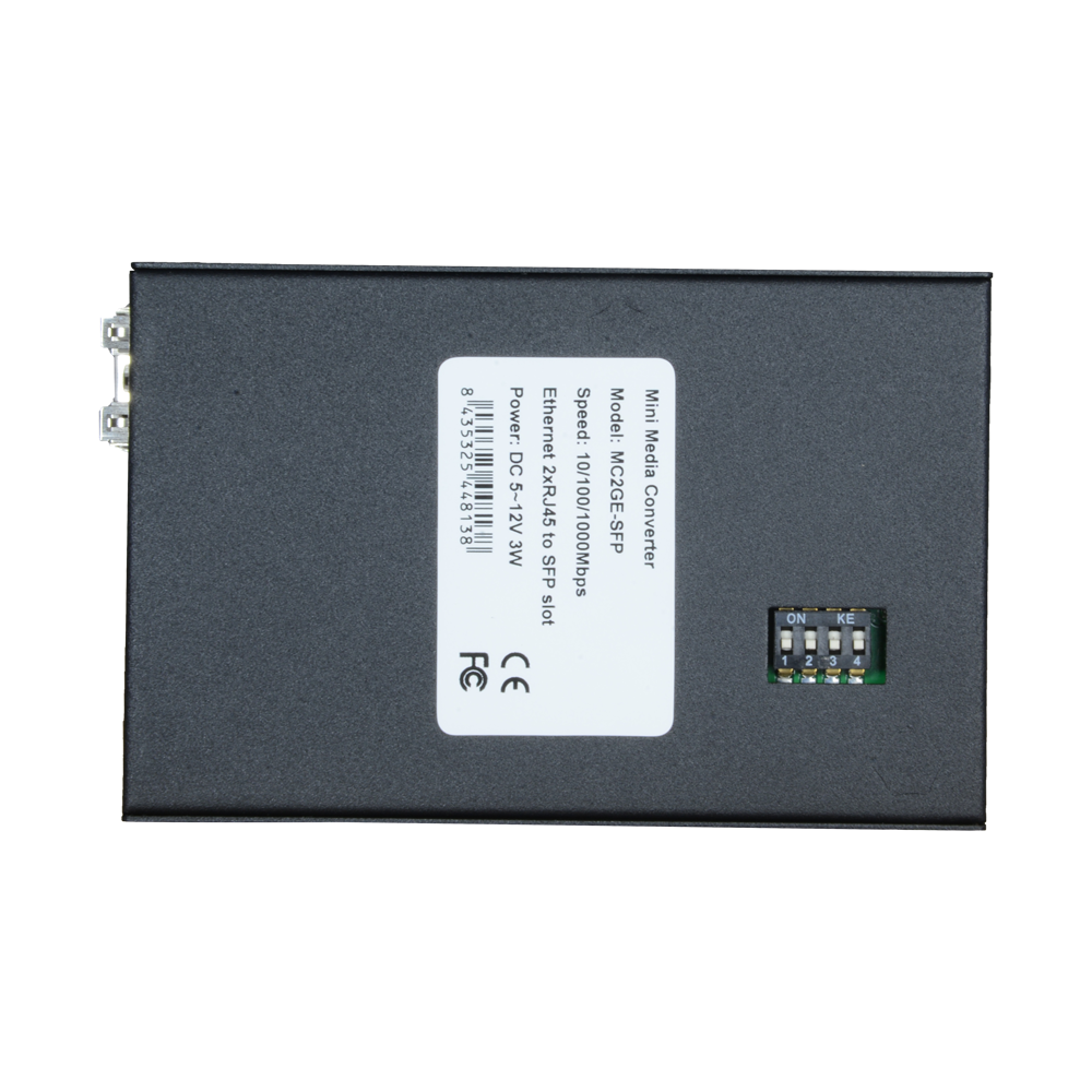 MARCA BLANCA MC2GE-SFP - Conversor de medios Gigabit con 2x RJ45 y 1x SFP - Doble interfaz de cobre 10/100/1000 Base-TX - Diseño de tamaño reducido ideal para espacios - Autonegociación inteligente de velocidad de red - Gestión de funciones por interrupto - imagen 2