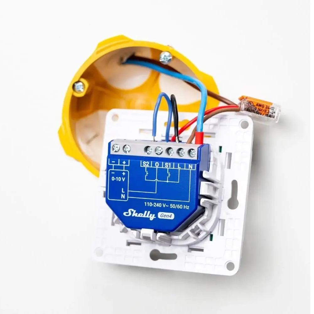 SHELLY SH-DIMMER-01-10V-GEN4 - Shelly Dimmer 0/1-10V PM Gen4 - Control analógico de 0/1-10V / Relé Interno 13A - Controladores de drivers LED y balastros - WiFi 2.4GHz / Bluetooth / Matter / Zigbee - Soporta AC 110-240 V - Compatible con Alexa y Google - imagen 2