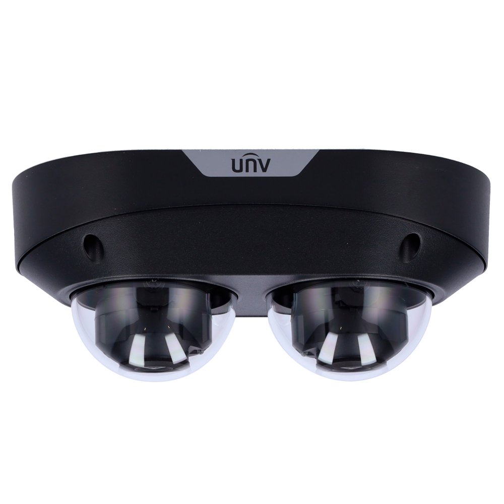 UNIVIEW UV-IPC3224SS-ADF28K-I1-BLACK - Cámara doble Domo IP Uniview - Gama Prime - 2 x 4 MP | 2 x Lente 2.8 | microSD 512 GB - IR 30 m | WDR 130 dB - Light Hunter | Conteo de personas (Canal 1) - PoE | UMD | SIP | IP67 | IK10 | Color negro - Reset | Micró - imagen 2