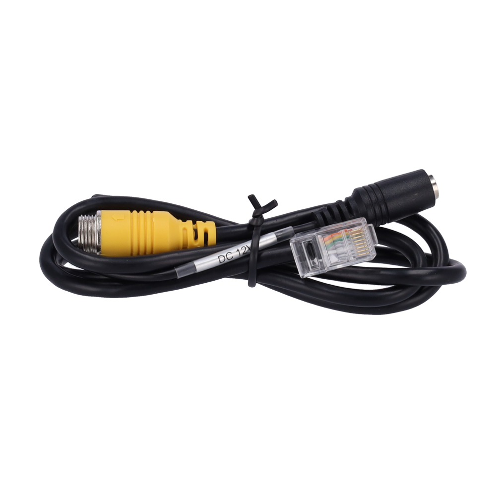 STREAMAX ST-6PIN-POWER-RJ45 - Streamax - Cable 6PIN a RJ45+DC 12V - Longitud 15cm - Compatible cámaras IP con conector de aviación 6PIN - imagen 2