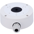 SAFIRE SMART SF-JBOX-0301 - Caja de conexiones Safire Smart - Para cámaras domo - Apto para uso exterior IP66 - Instalación en techo o pared - 46.5 (Al) x 117.9 (Ø) x 143.3 (Fo) mm - Pasador de cables - imagen 2