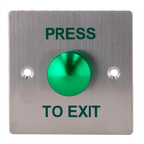 SAFIRE EXITBUTTON305 - Pulsador de liberación de puerta - Tipo semiesfera - Testado 500.000 usos - NO/COM | Empotrado o superficie - Medidas 86 (Al) x 86 (An) x 23 (Fo) mm - Fabricado en acero inoxidable - imagen 2