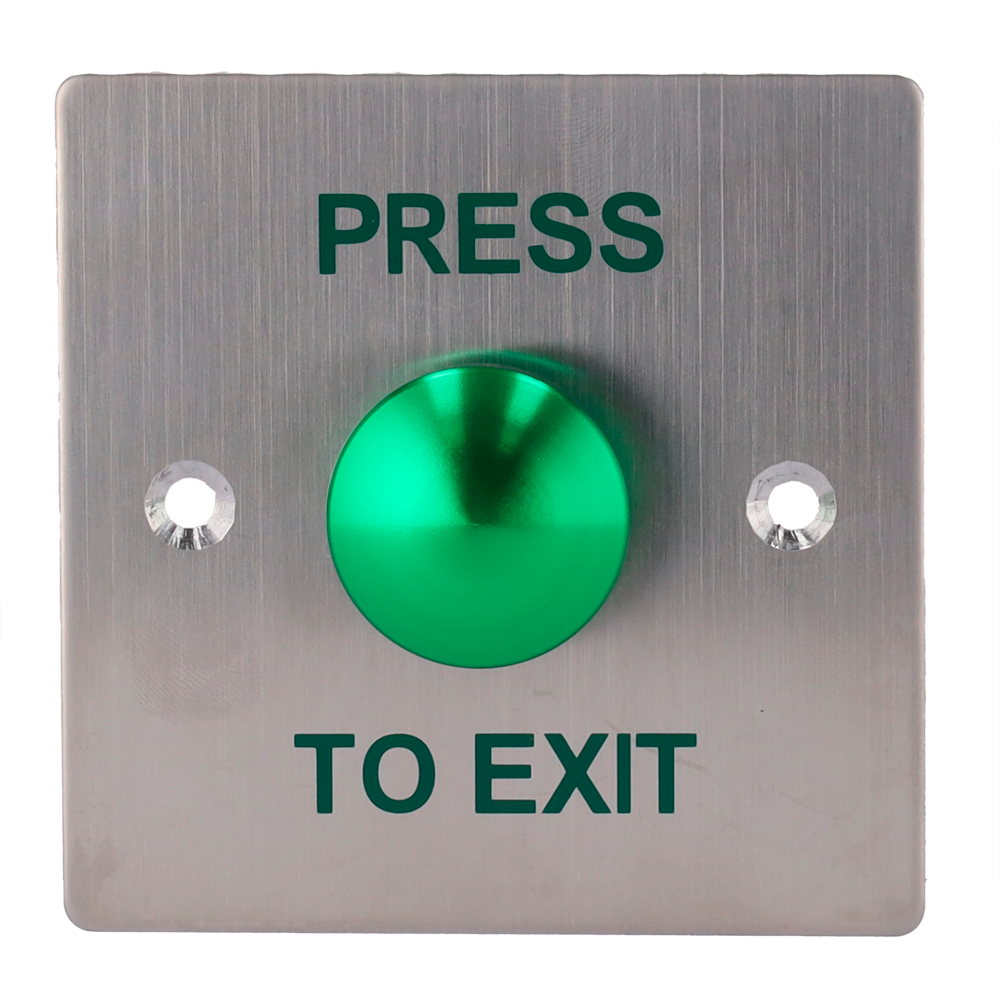 SAFIRE EXITBUTTON305 - Pulsador de liberación de puerta - Tipo semiesfera - Testado 500.000 usos - NO/COM | Empotrado o superficie - Medidas 86 (Al) x 86 (An) x 23 (Fo) mm - Fabricado en acero inoxidable - imagen 2