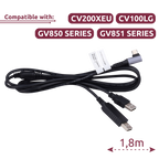 QUECLINK QL-DEBUG-CABLE - Cable de depuración - Cable de depuración 2 en 1 para configuración - L tipo-C a USB y USB tipo-C - Longitud 1.8M - imagen 2