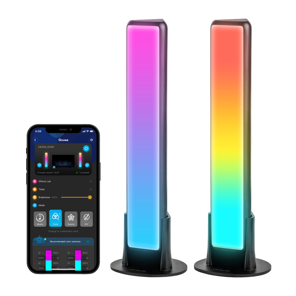 GOVEE GV-BARS-H6056-FLOW-PLUS - Accesorios TV - Barras de luz LED - Wi-Fi 2.4 GHz + Bluetooth - Color segmentado + blanco frio/cálido - 300 lúmenes / 18 Fuentes de luz - Homekit / Alexa / Google Home - Para interior / Pantallas de <45" - imagen 2
